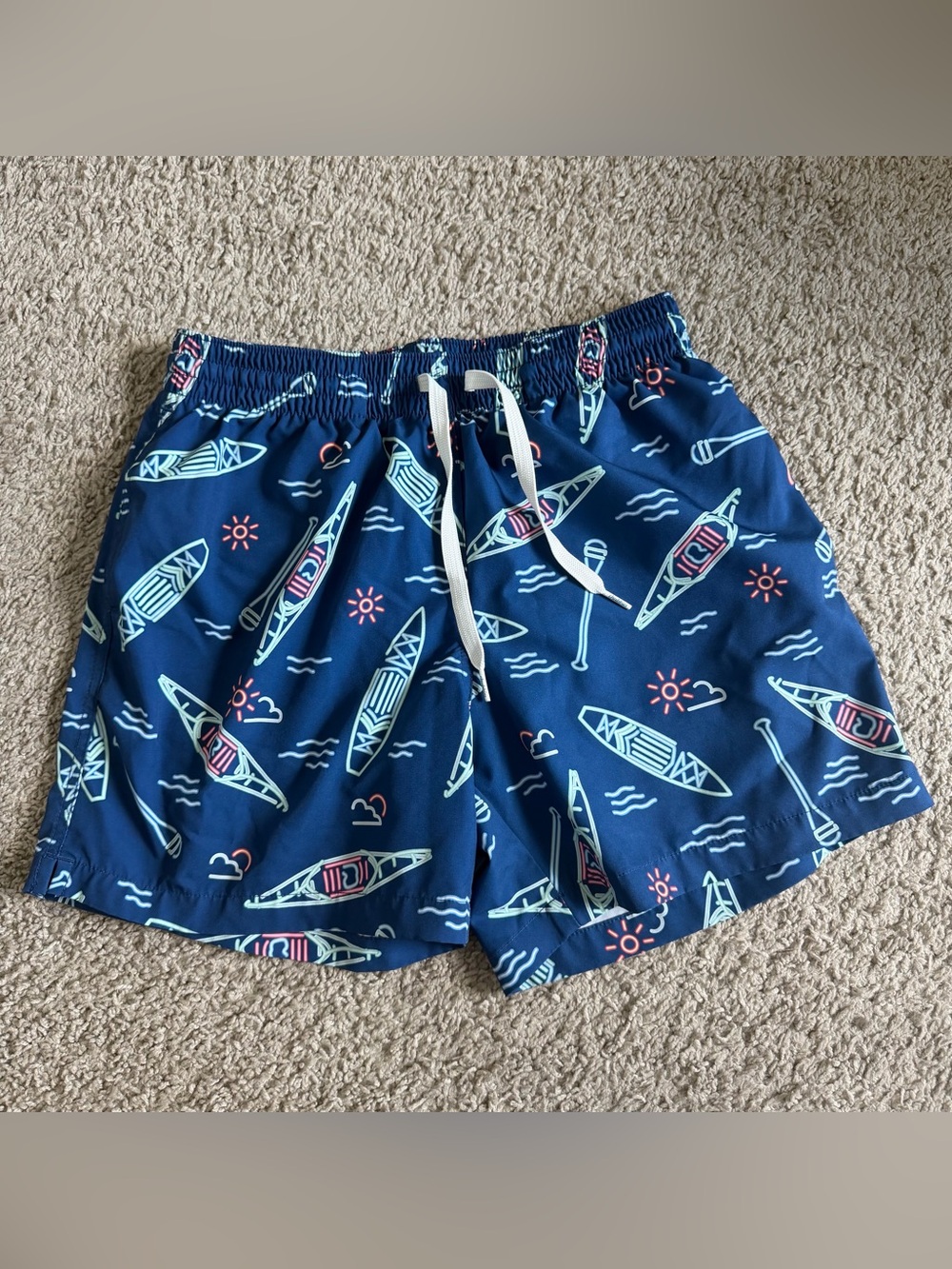Chubbies Neon Canoes Swim Trunks Board Shorts